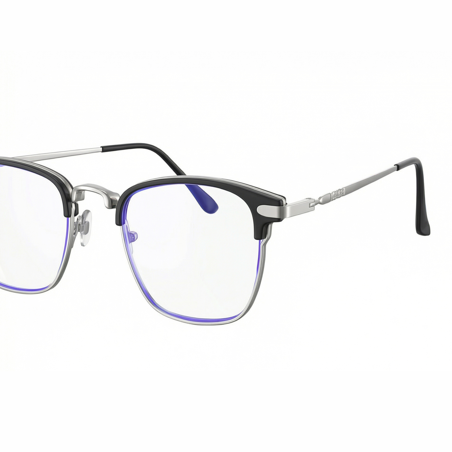 แว่นตาป้องกันแสงสีฟ้ากรอบโลหะแฟชั่น