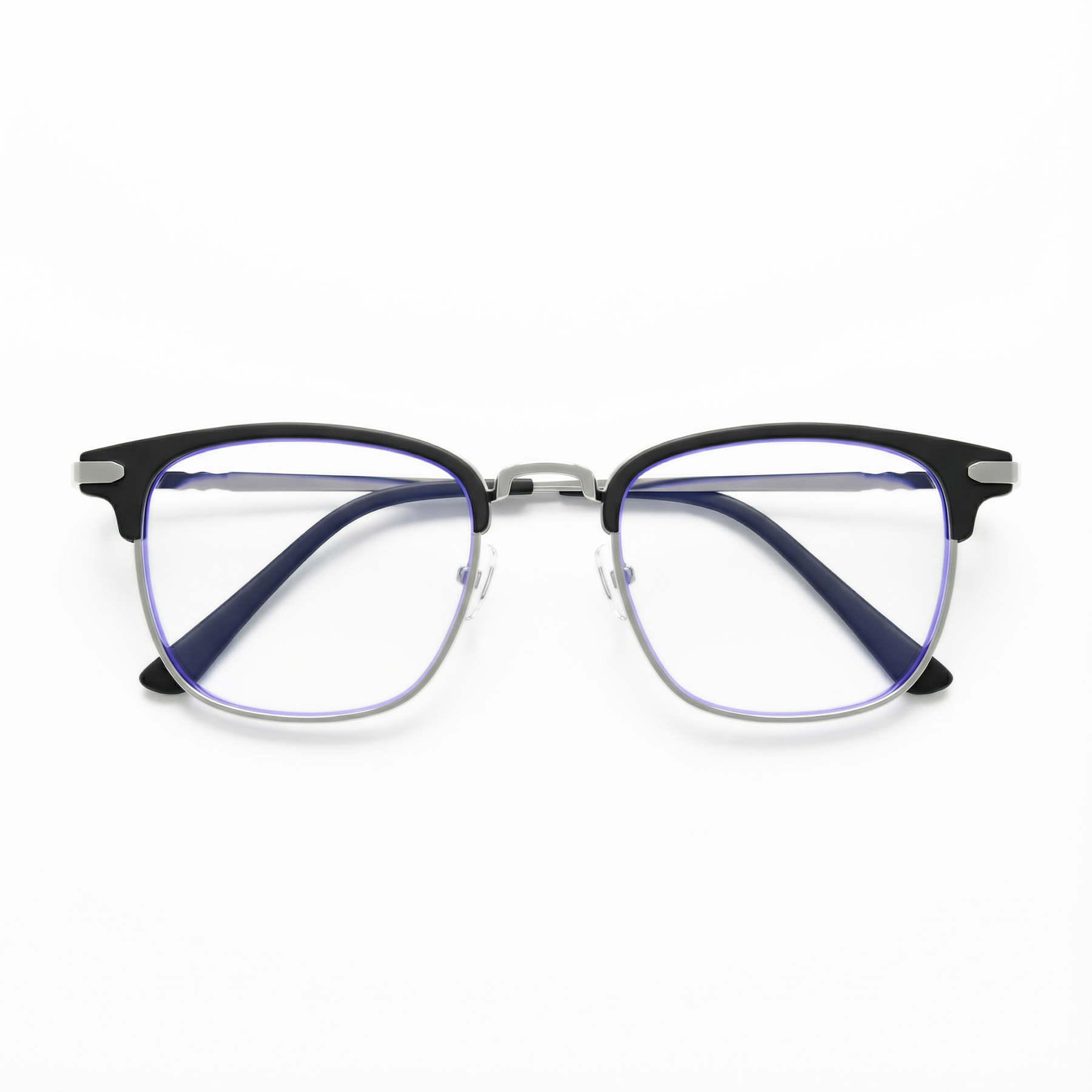 แว่นตาป้องกันแสงสีฟ้ากรอบโลหะแฟชั่น