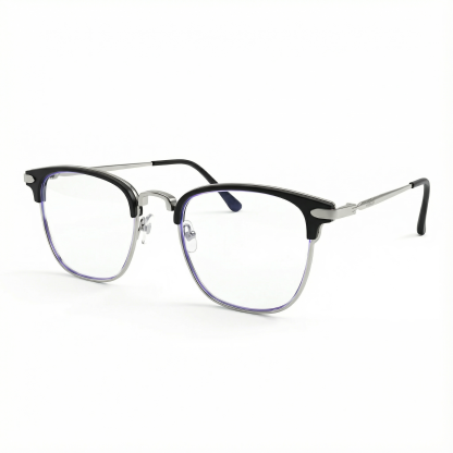 แว่นตาป้องกันแสงสีฟ้ากรอบโลหะแฟชั่น