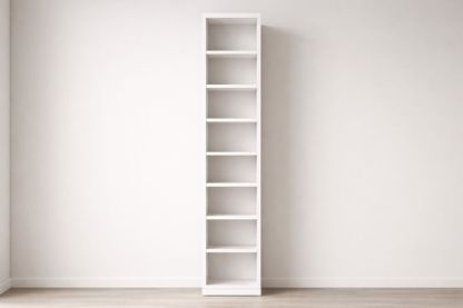 White MDF Bookshelf-Domunera