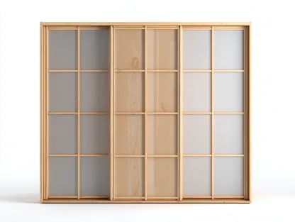 Sliding Door Wardrobe engineered wood 180x60x200 cm - brown-white - modern natural design-Decorure