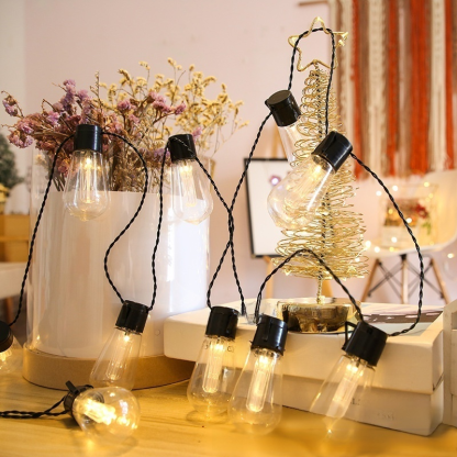 Waterproof LED solar decorative light string with remote control