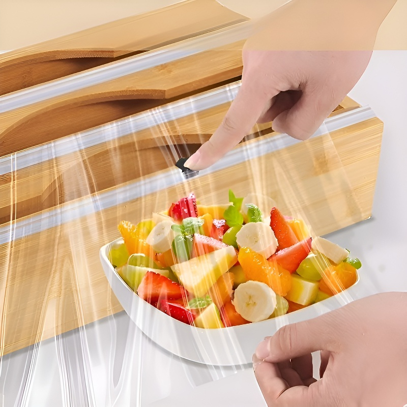 กล่องเก็บฟิล์มห่ออาหารพร้อมลิ้นชัก