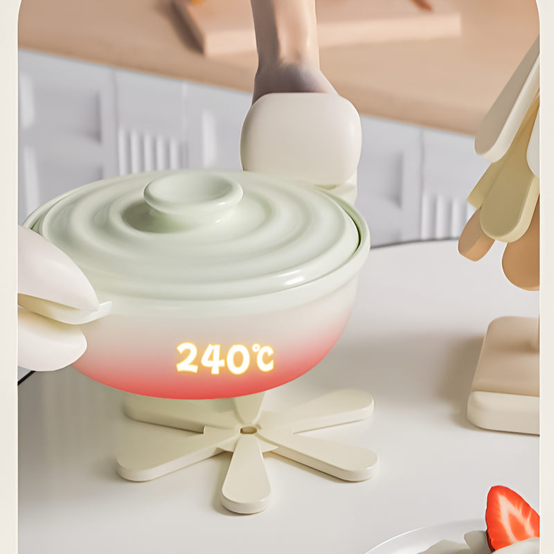 ที่รองแก้วซิลิโคนแบบพับได้ 