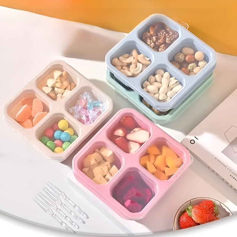 กล่องใส่อาหารว่างพร้อมฝาปิด 