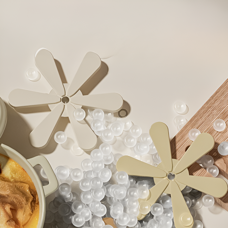 ที่รองแก้วซิลิโคนแบบพับได้ 