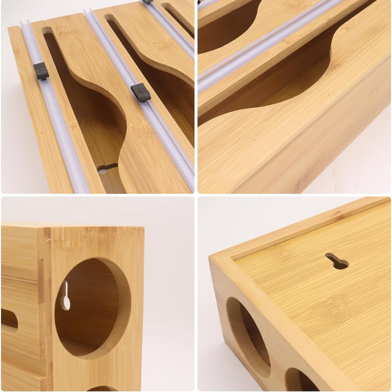 กล่องเก็บฟิล์มห่ออาหารพร้อมลิ้นชัก