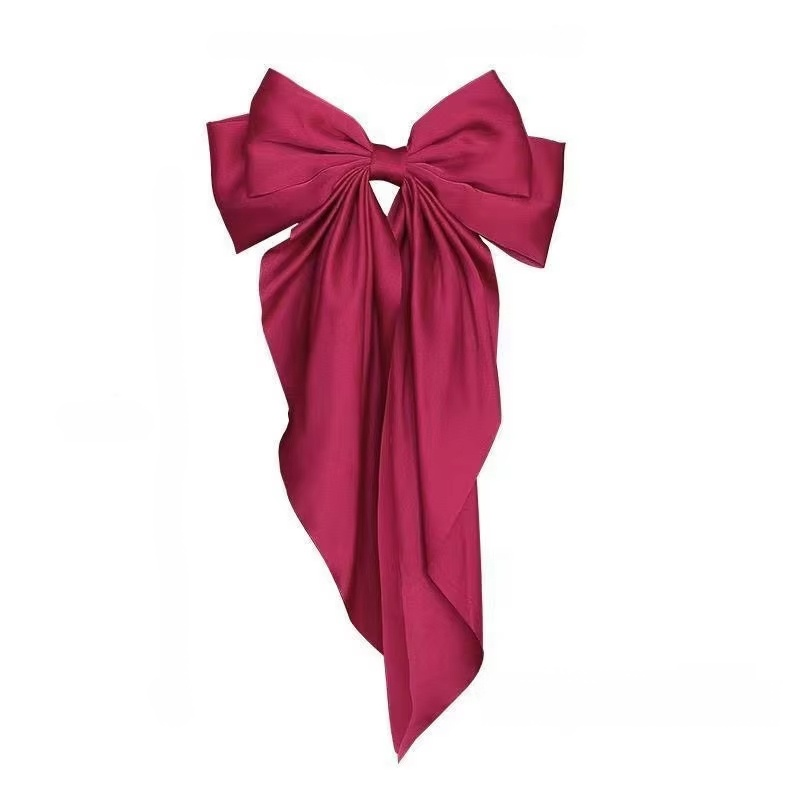 Chiffon bow hair clip