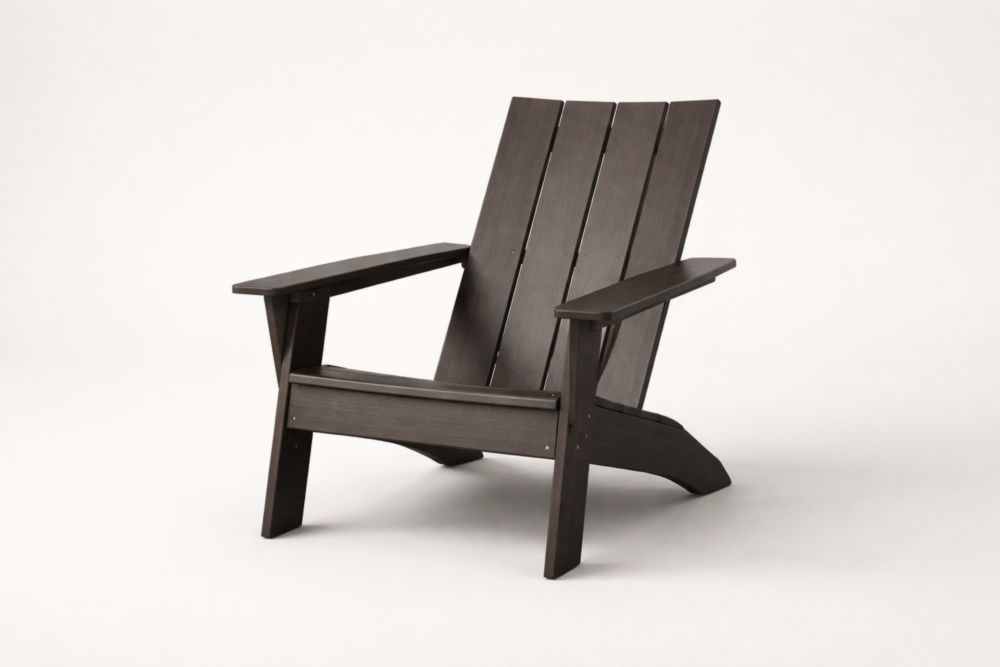 Solid wood Adirondack Chair Dark Brown