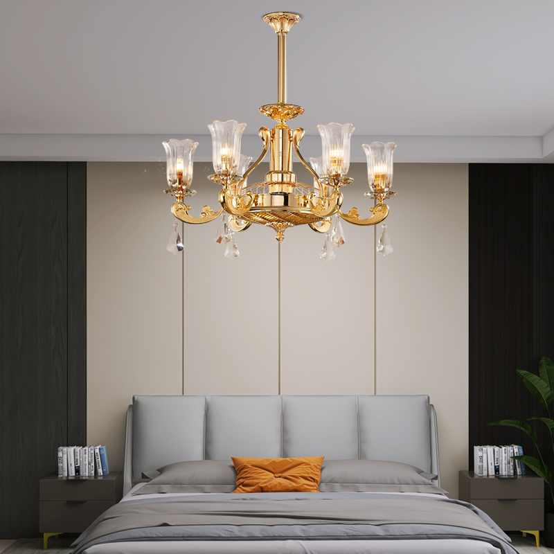 10 lights brass crystal chandelier for living room/dinning room/bedroom
