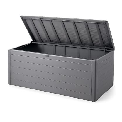 Gray polypropylene outdoor storage box (120 cm)-Homelucira