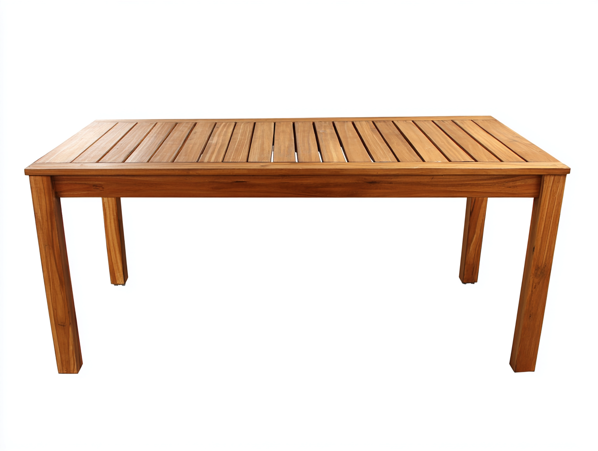Outdoor Table solid wood 180x90x75 cm for garden - classic design-Oakgoio