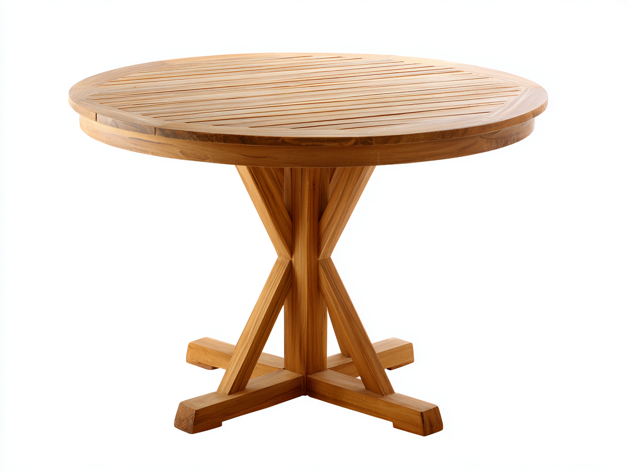 Outdoor Tables wooden outdoor table 100x100x75 cm brown for garden - modern design-Oakgoio