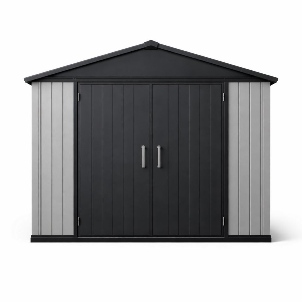 Outdoor Storage Shed Double Door Polypropylene 227cm x 200cm x 210cm