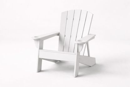 White High-Density Polyethylene Adirondack Chair
