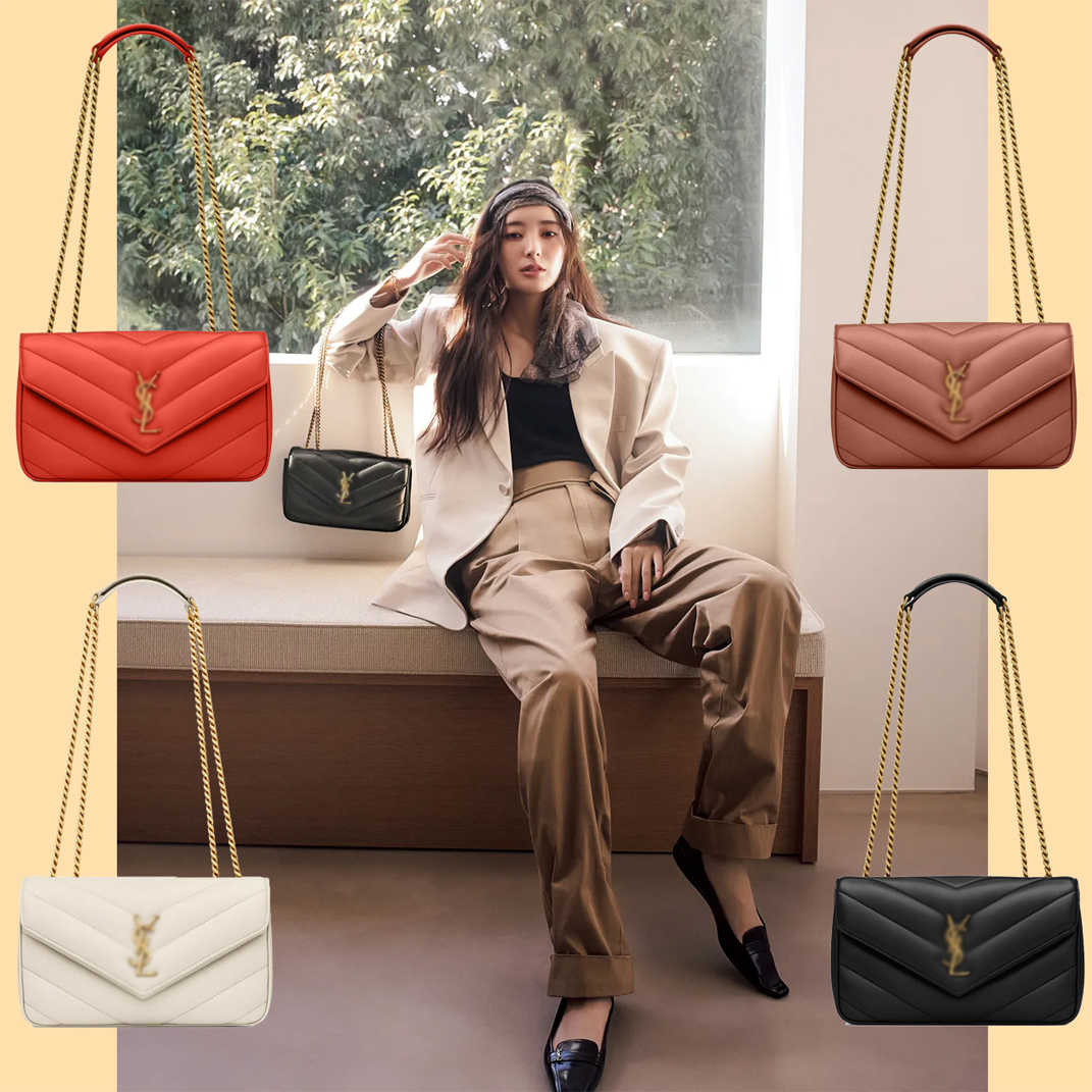 【Saint Laurent】不動の人気！百搭でタイムレスな魅力✨LOULOU スモール（マテラッセラムスキン）