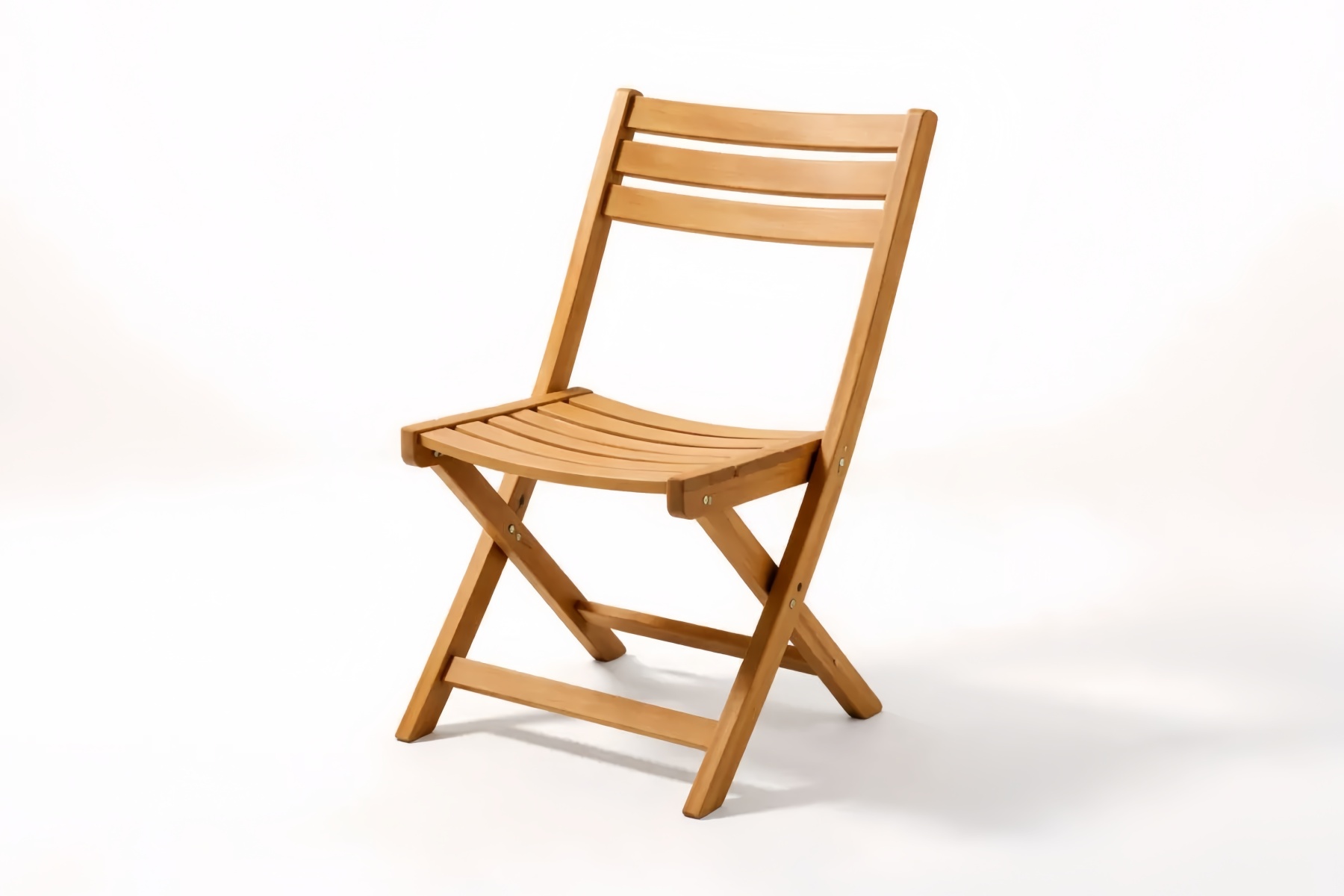 Acacia Wood Folding Chair Brown 80cm x 45cm x 50cm