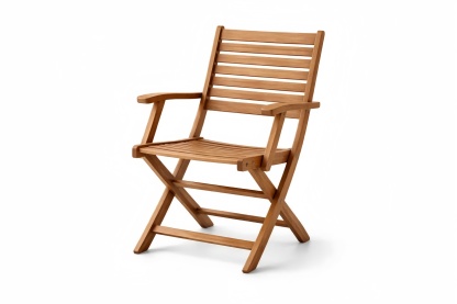 Acacia Wood Folding Chair with Armrests
