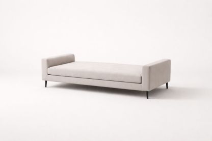 Upholstered Daybed with Polyester Fabric, Beige, 200x90x45 cm-Verdandora