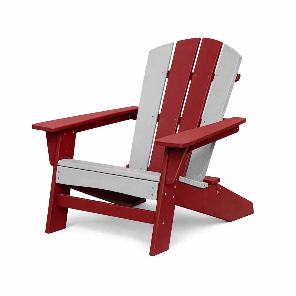 Adirondack Chair Polyethylene Red/Grey 90 x 75 x 90 cm-MOBIRONA