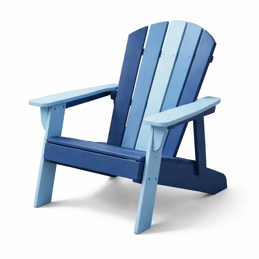 Adirondack Chair Wooden Blue Two-Tone 90 x 78 x 96 cm-MOBIRONA
