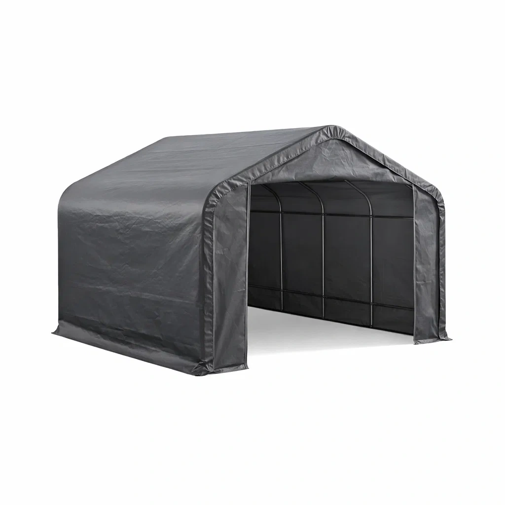 Carport Steel Frame Grey-MOBIRONA