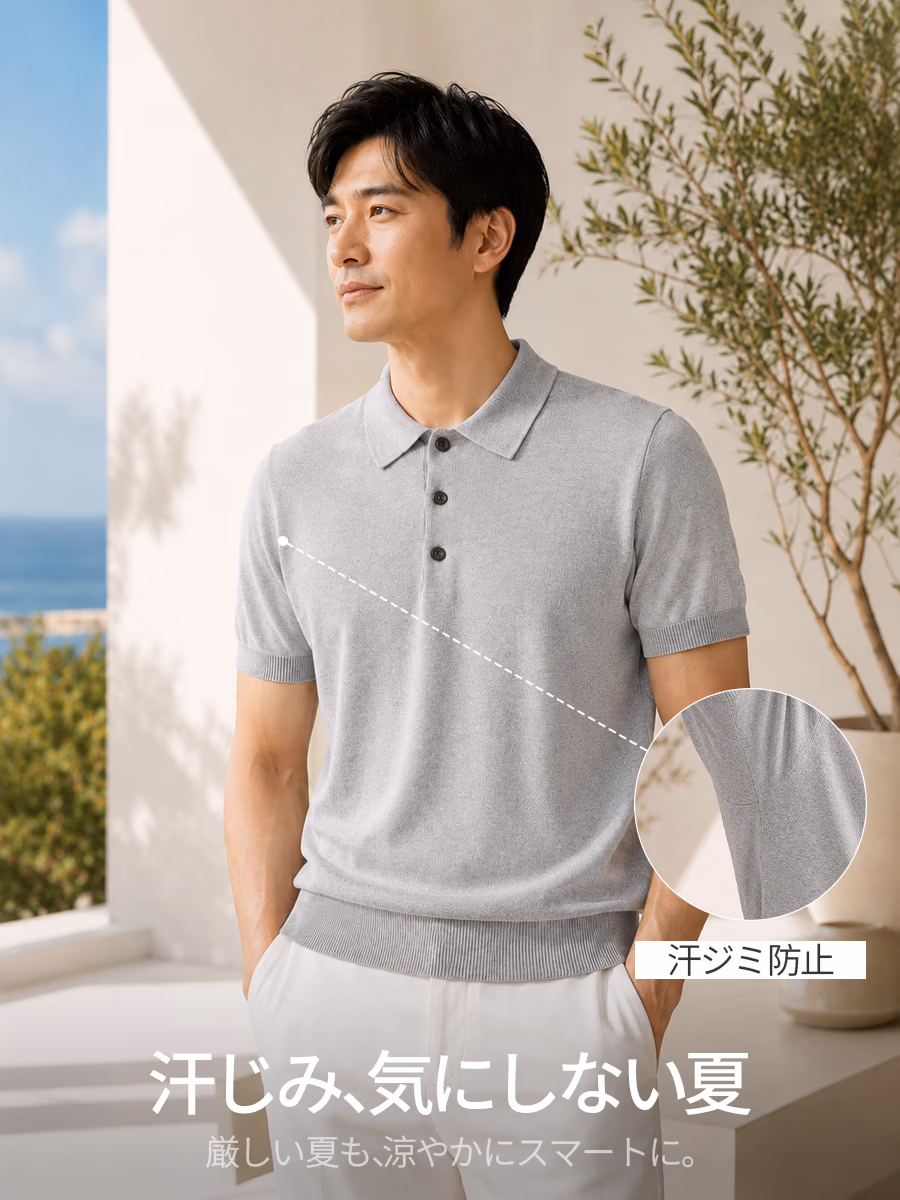 脇や背中の汗ジミによる気まずさを軽減。