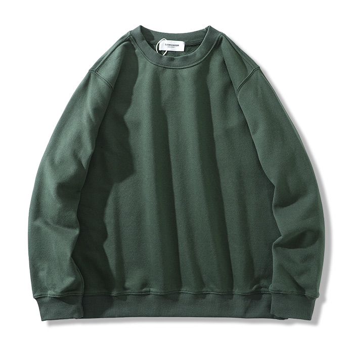 マストバイ無地ベーシッククルーネックスウェット-oakln