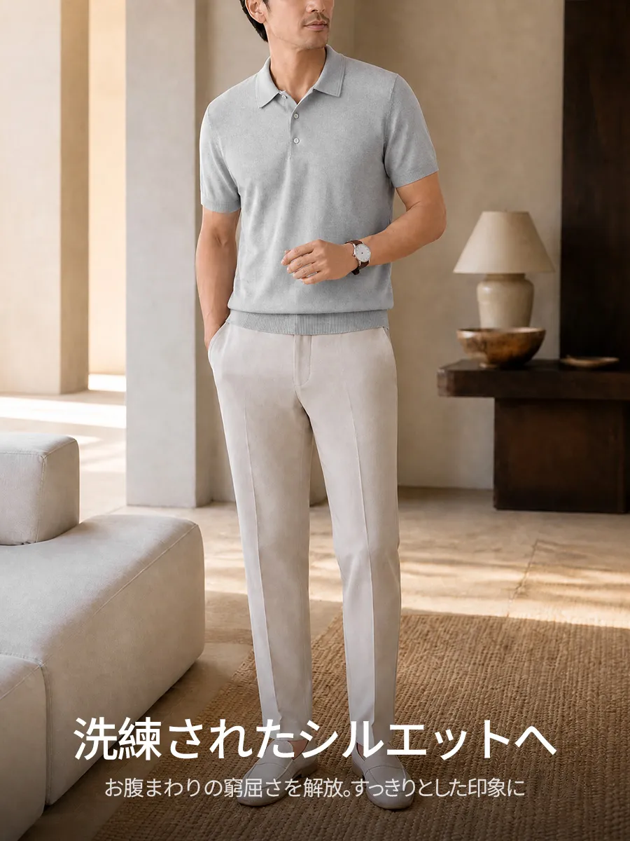 体型バランスを整え、ウエストとお腹周りを優しく包み込んで、締め付け感を解消する。