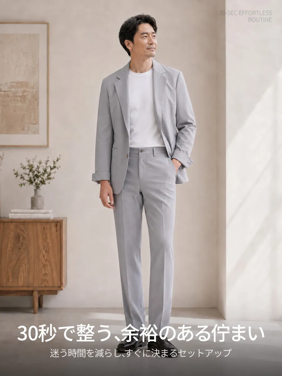 【30秒コーデ完成】セットで迷わず、着こなしに悩まない。