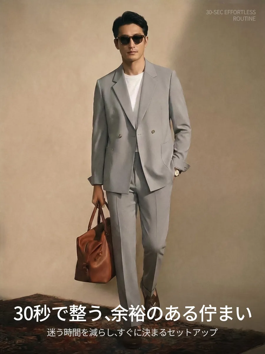 【30秒コーデ完成】セットで迷わず、着こなしに悩まない。