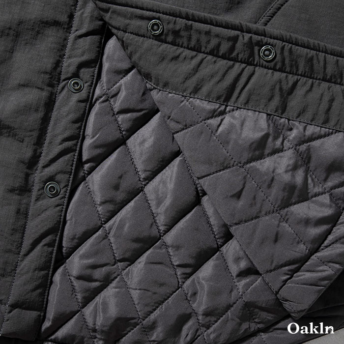 無地キルティング中綿ジャケット　防風防水-oakln