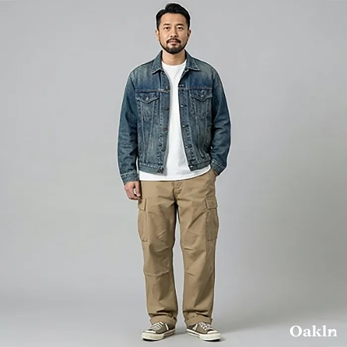 レイヤードに欠かせないベーシックタイプ　無地長袖Tシャツ-oakln