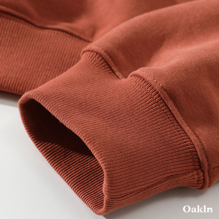 マストバイ無地ベーシッククルーネックスウェット-oakln