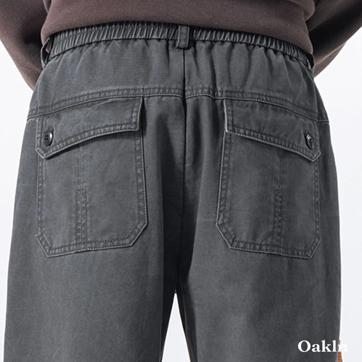 ウエストゴム ワイド ストレートシルエット 100%コットン 洗濯機洗い可 カジュアルパンツ ワークパンツ 