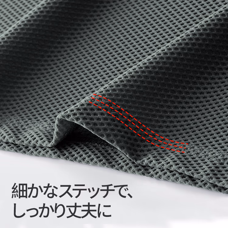 80G冷感素材　吸汗速乾　高いストレッチ性　肌離れがよい半袖Tシャツ