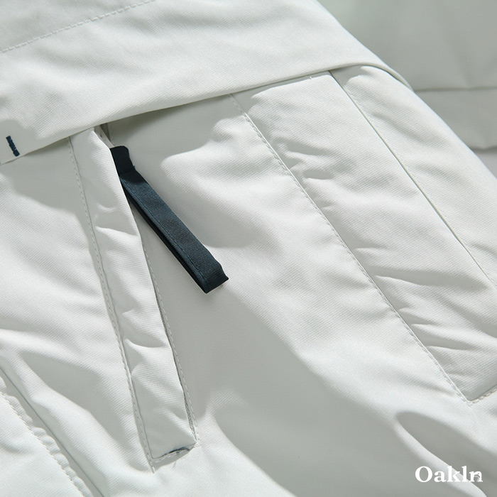 レトロスポーツ風　配色スタンドカラー中綿ジャケット