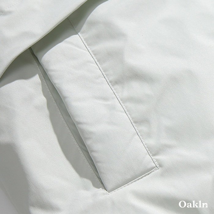 レトロスポーツ風　配色スタンドカラー中綿ジャケット