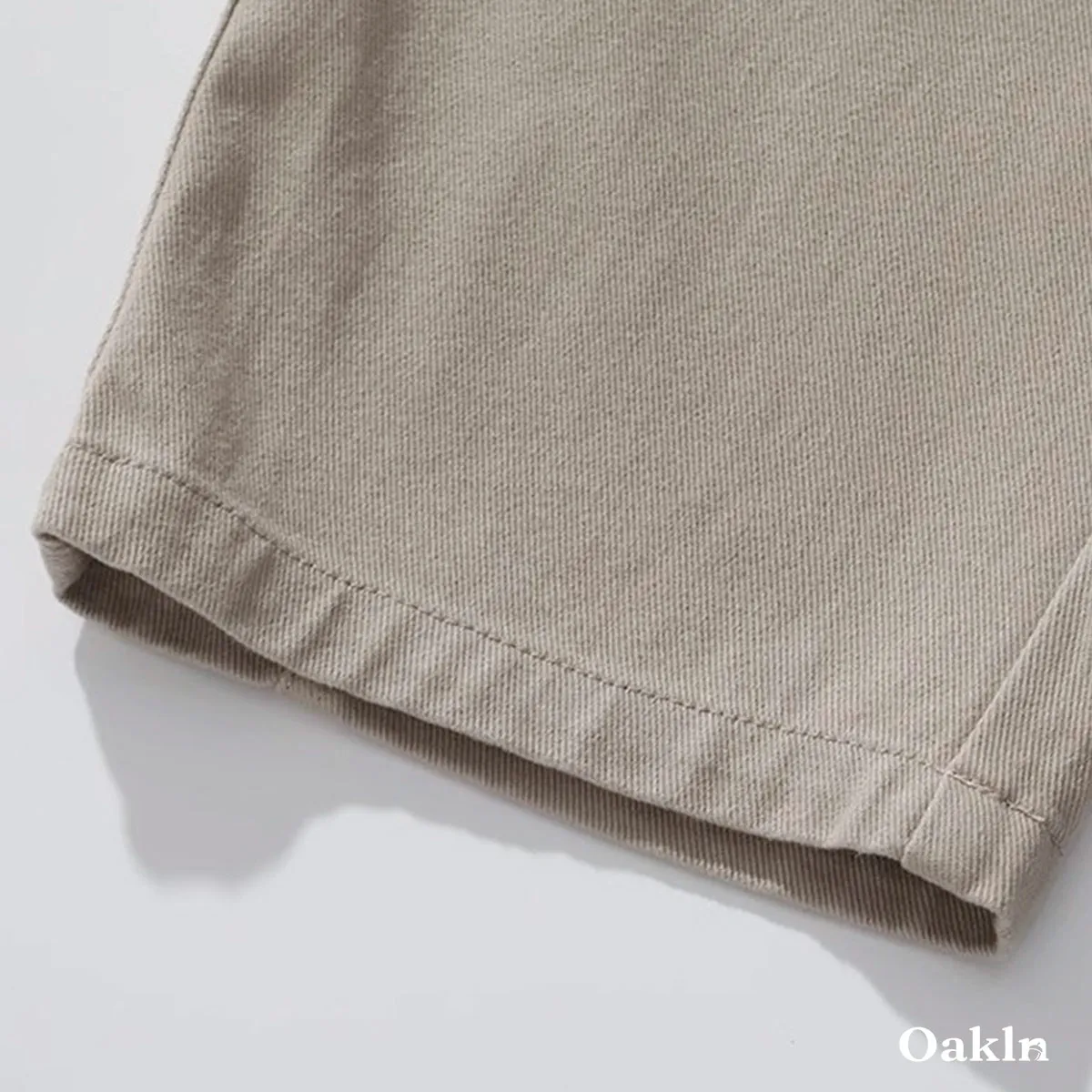 コットンツイル カジュアルパンツ 100％コットン ウエストゴム ワイドシルエット 春秋