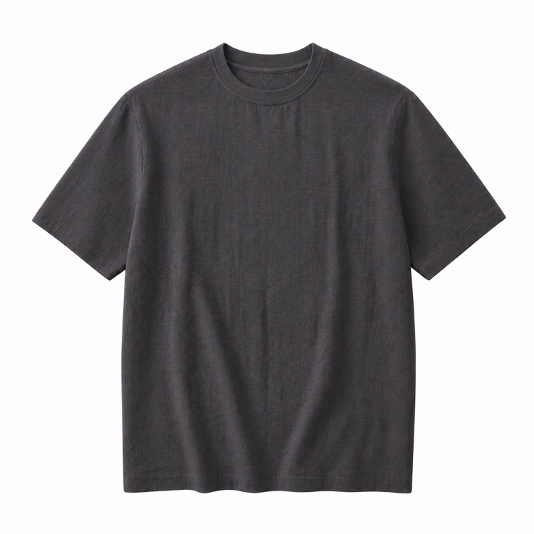 Oakln-リヨセル×リネン混 半袖Tシャツ 涼しく快適 通気性 洗濯機OK 型くずれしにくい