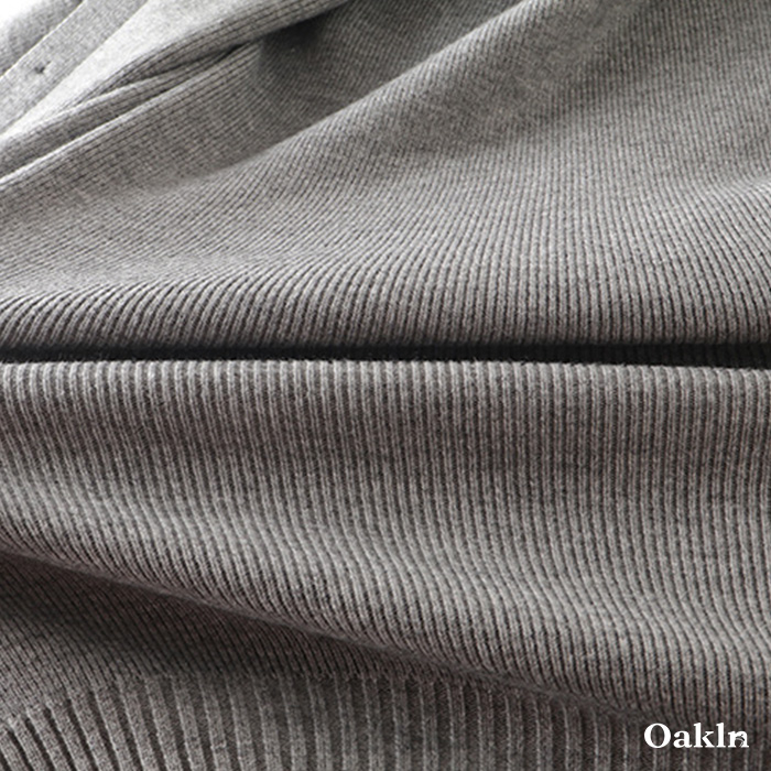 配色切り替えクルーネックニットカーディガン-oakln