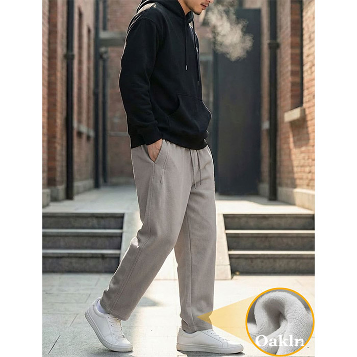 ヘビーウェイトコットン裏起毛カジュアルパンツ