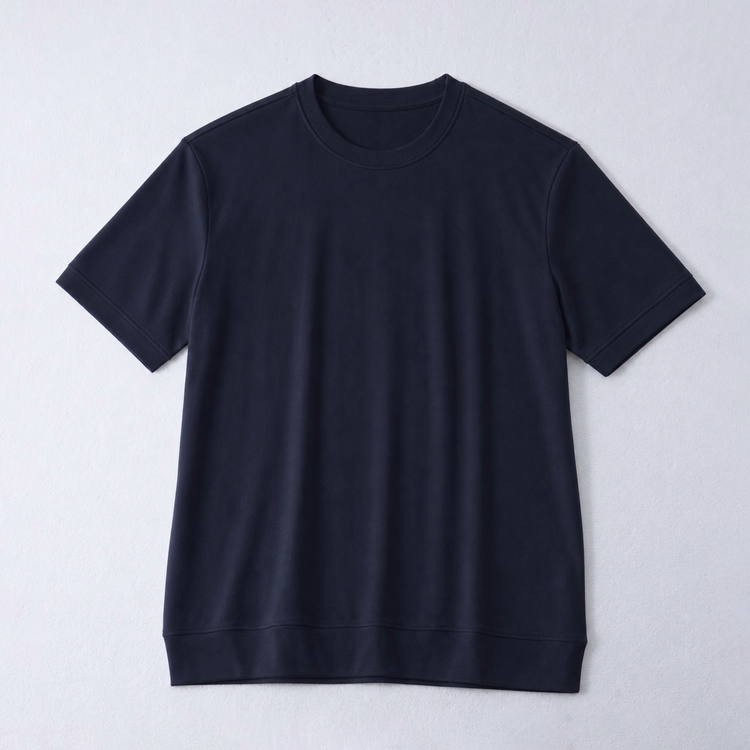 Oakln-袖口・裾をすっきり仕上げた  清潔感のあるTシャツ｜一枚でスマート  ジャケット合わせで端正に