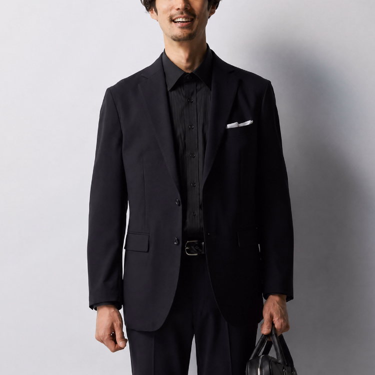 通勤にもきちんと感を｜メンズ 撥水・撥油・防汚 ストレッチ長袖シャツ