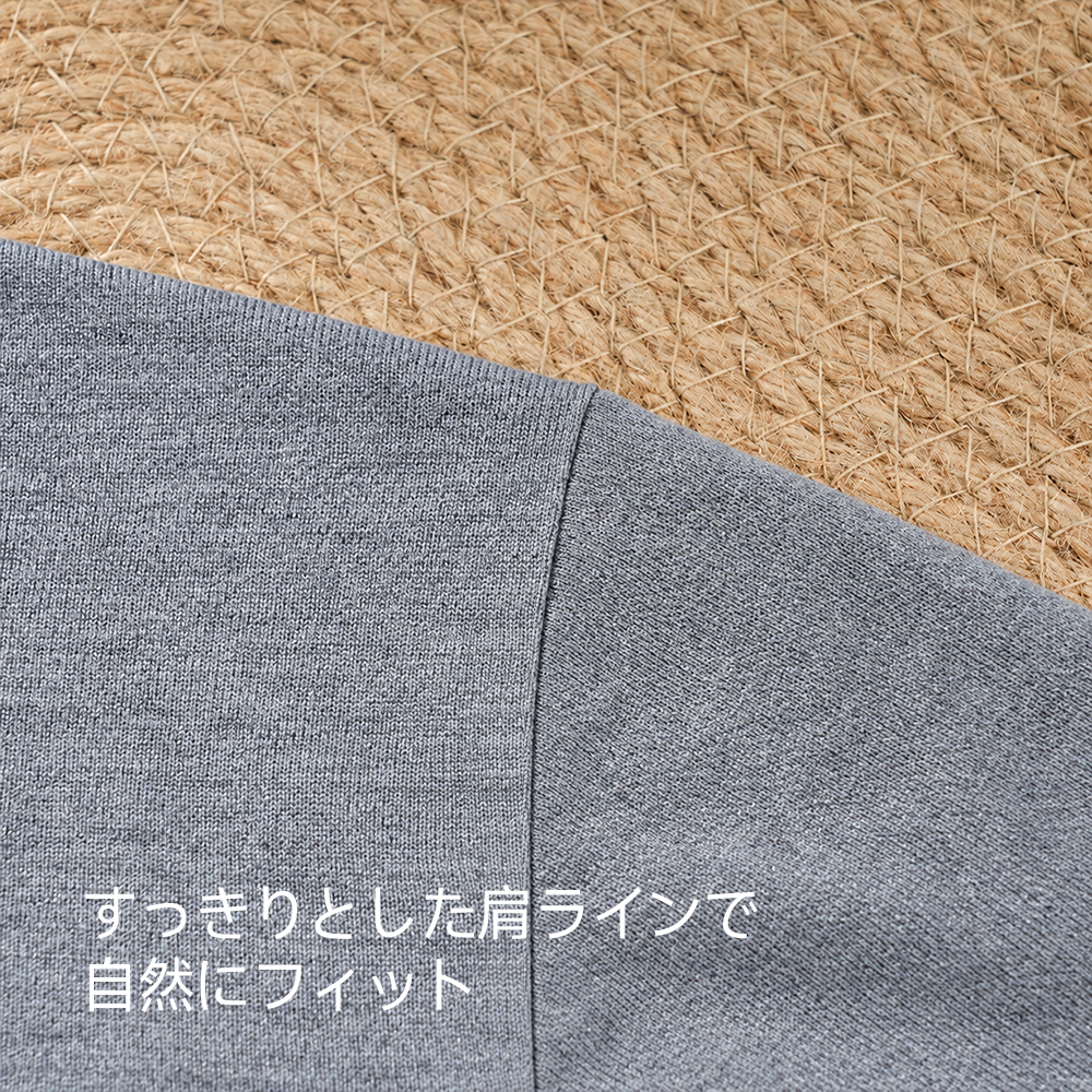 メンズ モックネックニット 精紡ウール混 4cmモックネック襟裏汚れを