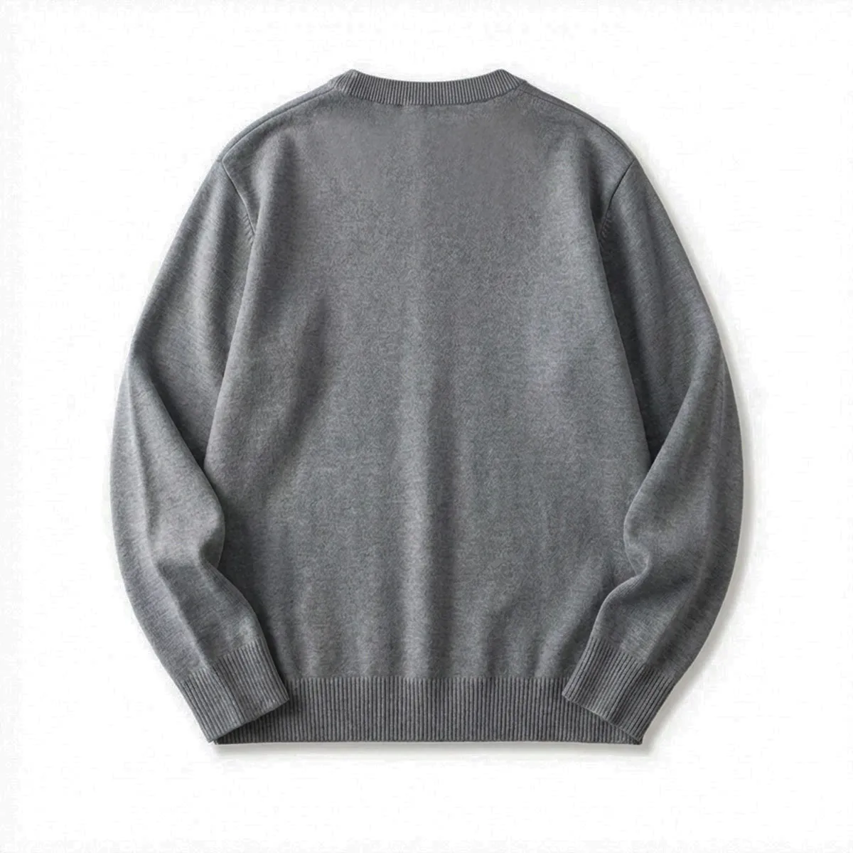 高密度 細ゲージ Vネックニット セーター ビジネスカジュアル 洗濯機洗い可能-Oakln