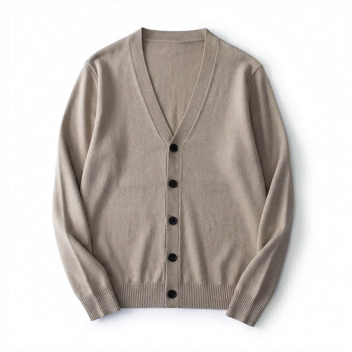 12ゲージ ウォッシャブル Vネック ニット カーディガン ビジネスカジュアル