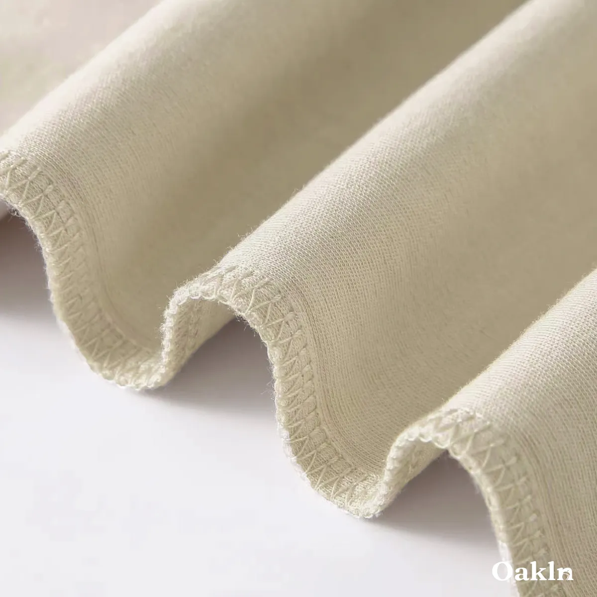 ヘビーウェイトコットン 高番手長繊維コットンTシャツ-Oakln