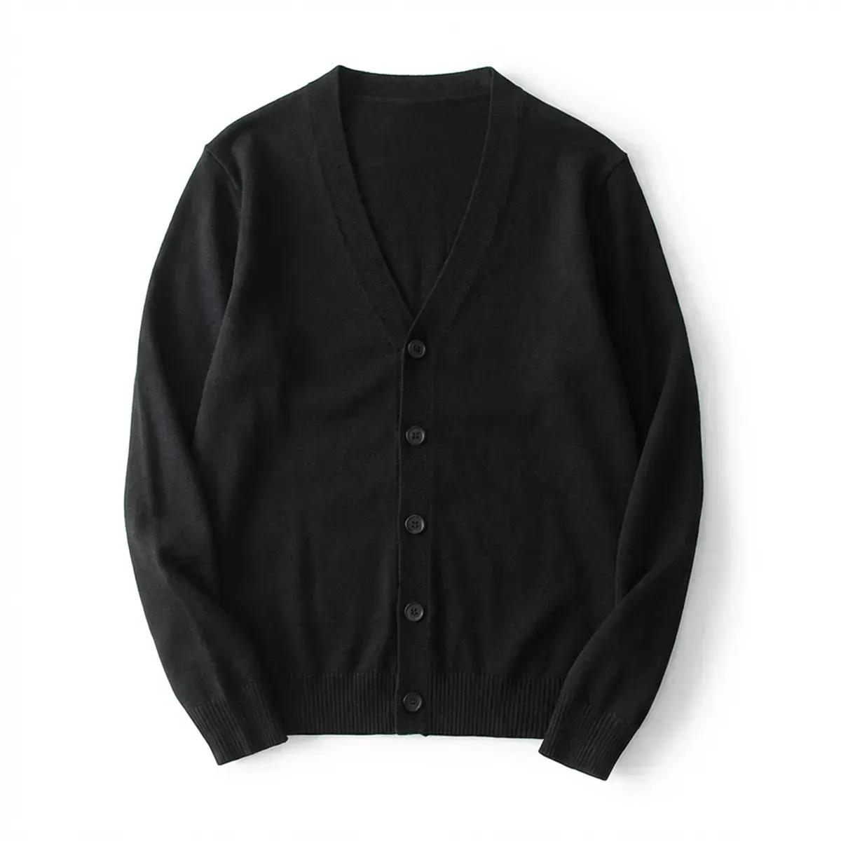 12ゲージ ウォッシャブル Vネック ニット カーディガン ビジネスカジュアル