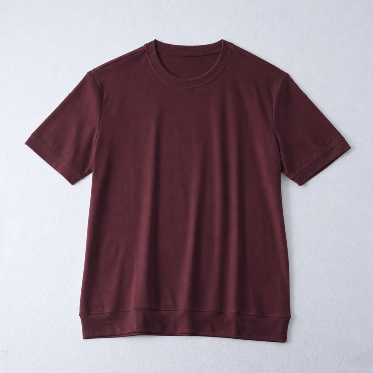 Oakln-袖口・裾をすっきり仕上げた  清潔感のあるTシャツ｜一枚でスマート  ジャケット合わせで端正に